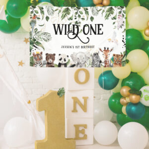 Wild One 1st Birthday   King of Things Welcome Banner