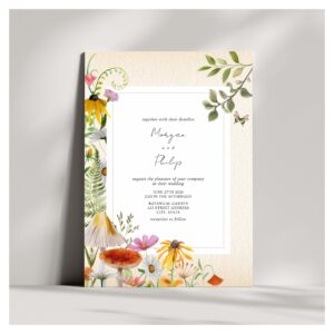 Woodland Elegant Forest Wedding Invitation